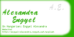 alexandra engyel business card